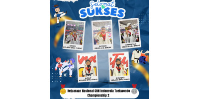 JUARA! Selamat atas kemenangannya di Kejuaraan Taekwondo!