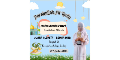 Azita Zenia Putri Juara 1 Loketa Lomba MHQ